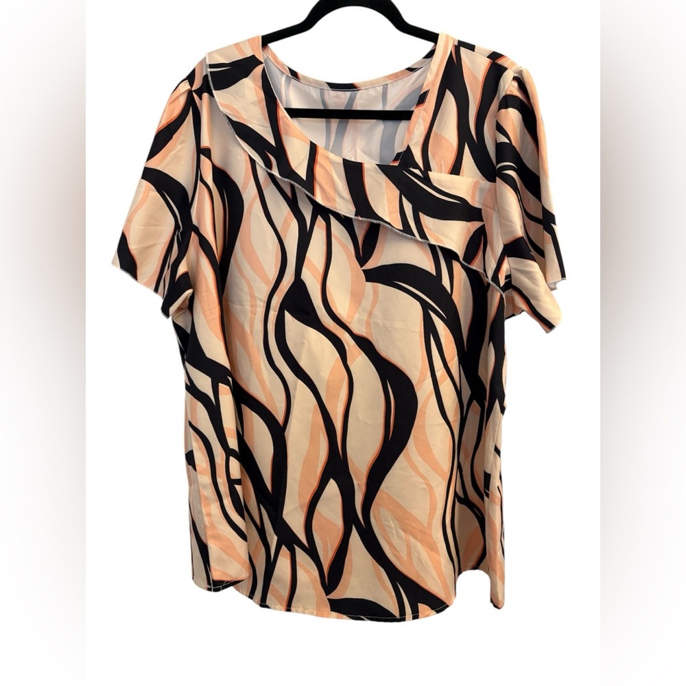 Stylish Black and Cream Women's Top